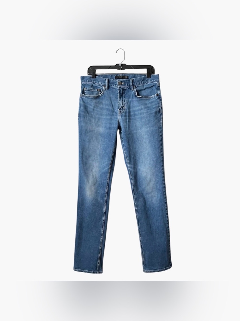 Banana Republic Slim Fit Jeans Men's 32 x 34 Blue Med Wash Stretch Straight Leg